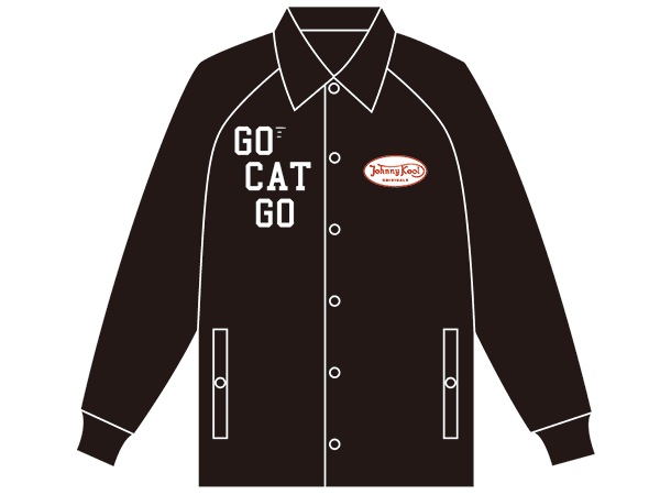 ゴー・キャット・ゴー ボア・コーチジャケット(赤白ワッペン)|GO CAT GO COACH JACKET (RED PATCH)